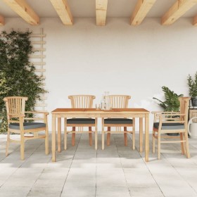 5-piece garden dining set solid teak wood by , Garden sets - Ref: Foro24-3155777, Price: 884,26 €, Discount: %