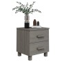 HAMAR bedside table solid pine light gray 40x35x44.5 cm by vidaXL, Nightstands - Ref: Foro24-340407, Price: 43,67 €, Discount: %