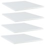 Shelf shelf 4 units glossy white plywood 40x50x1.5cm by , Shelves - Ref: Foro24-805196, Price: 33,63 €, Discount: %