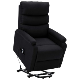 Sillón elevable tela negro de , Sillones - Ref: Foro24-321238, Precio: 316,99 €, Descuento: %