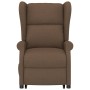 Massage chair with lifting system brown fabric by , Electric massage chairs - Ref: Foro24-289744, Price: 342,39 €, Discount: %