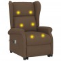 Massage chair with lifting system brown fabric by , Electric massage chairs - Ref: Foro24-289744, Price: 388,06 €, Discount: %