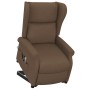 Massage chair with lifting system brown fabric by , Electric massage chairs - Ref: Foro24-289744, Price: 388,06 €, Discount: %