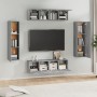 Set de muebles para TV 6 pzas madera contrachapada gris Sonoma de , Muebles TV - Ref: Foro24-3120246, Precio: 218,99 €, Descu...