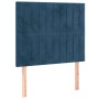 Box spring bed with dark blue velvet mattress 80x200 cm by , Beds and slatted bases - Ref: Foro24-3137933, Price: 339,13 €, D...