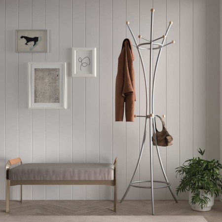 Rousseau Sweet gray metal coat rack by , Hat and coat racks - Ref: Foro24-442825, Price: 62,38 €, Discount: %