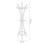 Rousseau Sweet gray metal coat rack by , Hat and coat racks - Ref: Foro24-442825, Price: 62,38 €, Discount: %