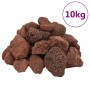 Red volcanic rocks 10 kg 5-8 cm by , Aquarium decoration - Ref: Foro24-155315, Price: 38,28 €, Discount: %