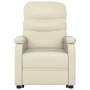 Sillón de masaje elevable cuero sintético blanco crema de , Sillones de masaje eléctricos - Ref: Foro24-321284, Precio: 332,8...