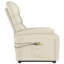 Cream white synthetic leather lifting massage chair by , Electric massage chairs - Ref: Foro24-321284, Price: 332,88 €, Disco...