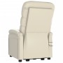 Sillón de masaje elevable cuero sintético blanco crema de , Sillones de masaje eléctricos - Ref: Foro24-321284, Precio: 332,8...