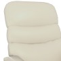 Sillón de masaje elevable cuero sintético blanco crema de , Sillones de masaje eléctricos - Ref: Foro24-321284, Precio: 332,8...