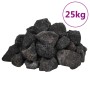 Black volcanic rocks 25 kg 3-5 cm by , Aquarium decoration - Ref: Foro24-155320, Price: 60,46 €, Discount: %