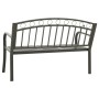 Banco de jardín con mesa acero gris 120 cm de , Bancos de jardín - Ref: Foro24-319585, Precio: 131,82 €, Descuento: %