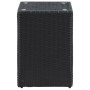 Mesa auxiliar superficie vidrio ratán sint. negro 35x35x52 cm de , Mesas auxiliares - Ref: Foro24-46982, Precio: 58,09 €, Des...