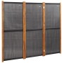 Divider screen with 3 panels black 210x180 cm by , Room dividers - Ref: Foro24-319179, Price: 107,99 €, Discount: %