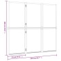 Divider screen with 3 panels black 210x180 cm by , Room dividers - Ref: Foro24-319179, Price: 107,99 €, Discount: %