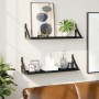 Wall shelves 2 units black 60x15x15.5 cm by , Shelves and shelves - Ref: Foro24-836323, Price: 26,27 €, Discount: %