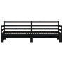 Sofá cama nido madera maciza de pino negro 90x190 cm de , Camas y somieres - Ref: Foro24-836155, Precio: 221,28 €, Descuento: %