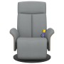 Recliner massage chair with footrest light gray fabric by , Armchairs - Ref: Foro24-356533, Price: 256,99 €, Discount: %