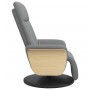 Sillón reclinable de masaje con reposapiés tela gris claro de , Sillones - Ref: Foro24-356533, Precio: 256,39 €, Descuento: %