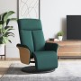 Recliner armchair with footrest dark green fabric by , Armchairs - Ref: Foro24-356525, Price: 234,20 €, Discount: %