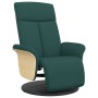 Sillón reclinable con reposapiés tela verde oscuro de , Sillones - Ref: Foro24-356525, Precio: 234,99 €, Descuento: %