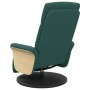 Recliner armchair with footrest dark green fabric by , Armchairs - Ref: Foro24-356525, Price: 234,99 €, Discount: %