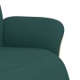 Sillón reclinable con reposapiés tela verde oscuro de , Sillones - Ref: Foro24-356525, Precio: 234,99 €, Descuento: %