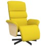 Sillón reclinable con reposapiés tela amarillo claro de , Sillones - Ref: Foro24-356609, Precio: 230,99 €, Descuento: %