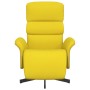 Sillón reclinable con reposapiés tela amarillo claro de , Sillones - Ref: Foro24-356609, Precio: 230,99 €, Descuento: %