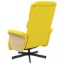 Sillón reclinable con reposapiés tela amarillo claro de , Sillones - Ref: Foro24-356609, Precio: 230,99 €, Descuento: %