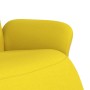 Sillón reclinable con reposapiés tela amarillo claro de , Sillones - Ref: Foro24-356609, Precio: 230,99 €, Descuento: %