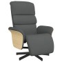 Sillón reclinable con reposapiés tela gris oscuro de , Sillones - Ref: Foro24-356602, Precio: 241,99 €, Descuento: %