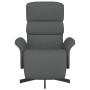 Sillón reclinable con reposapiés tela gris oscuro de , Sillones - Ref: Foro24-356602, Precio: 241,99 €, Descuento: %