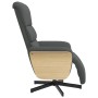 Sillón reclinable con reposapiés tela gris oscuro de , Sillones - Ref: Foro24-356602, Precio: 241,99 €, Descuento: %