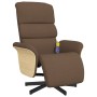 Brown fabric massage recliner with footrest by , Armchairs - Ref: Foro24-356616, Price: 249,99 €, Discount: %