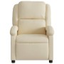 Sillón reclinable de tela crema de , Sillones - Ref: Foro24-371760, Precio: 218,22 €, Descuento: %