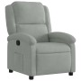 Light Gray Velvet Recliner by , Armchairs - Ref: Foro24-371797, Price: 237,67 €, Discount: %