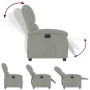 Light Gray Velvet Recliner by , Armchairs - Ref: Foro24-371797, Price: 237,67 €, Discount: %