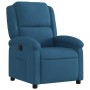 Sillón reclinable de terciopelo azul de , Sillones - Ref: Foro24-371807, Precio: 228,99 €, Descuento: %