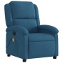 Blue Velvet Reclining Massage Chair by , Armchairs - Ref: Foro24-371818, Price: 235,89 €, Discount: %