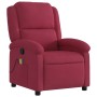 Sillón de masaje reclinable de terciopelo vino tinto de , Sillones - Ref: Foro24-371813, Precio: 235,61 €, Descuento: %