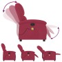 Red wine velvet reclining massage chair by , Armchairs - Ref: Foro24-371813, Price: 235,99 €, Discount: %