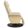 Sillón reclinable con reposapiés tela color crema de , Sillones - Ref: Foro24-356527, Precio: 244,00 €, Descuento: %