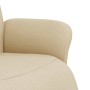 Sillón reclinable con reposapiés tela color crema de , Sillones - Ref: Foro24-356527, Precio: 244,00 €, Descuento: %