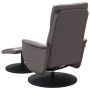 Sillón de masaje reclinable con reposapiés cuero sintético gris de , Sillones - Ref: Foro24-356559, Precio: 137,36 €, Descuen...