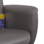 Reclining massage chair with footrest in gray synthetic leather by , Armchairs - Ref: Foro24-356559, Price: 145,45 €, Discoun...