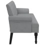 Bench with light gray fabric backrest 120x62x75.5 cm by , Banks - Ref: Foro24-372120, Price: 175,10 €, Discount: %