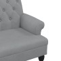 Bench with light gray fabric backrest 120x62x75.5 cm by , Banks - Ref: Foro24-372120, Price: 175,10 €, Discount: %